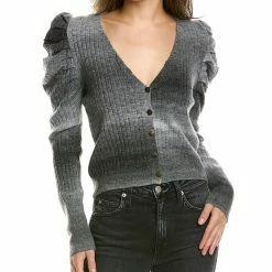 women Lea & Viola Puff Sleeve Wool-Blend Cardigan