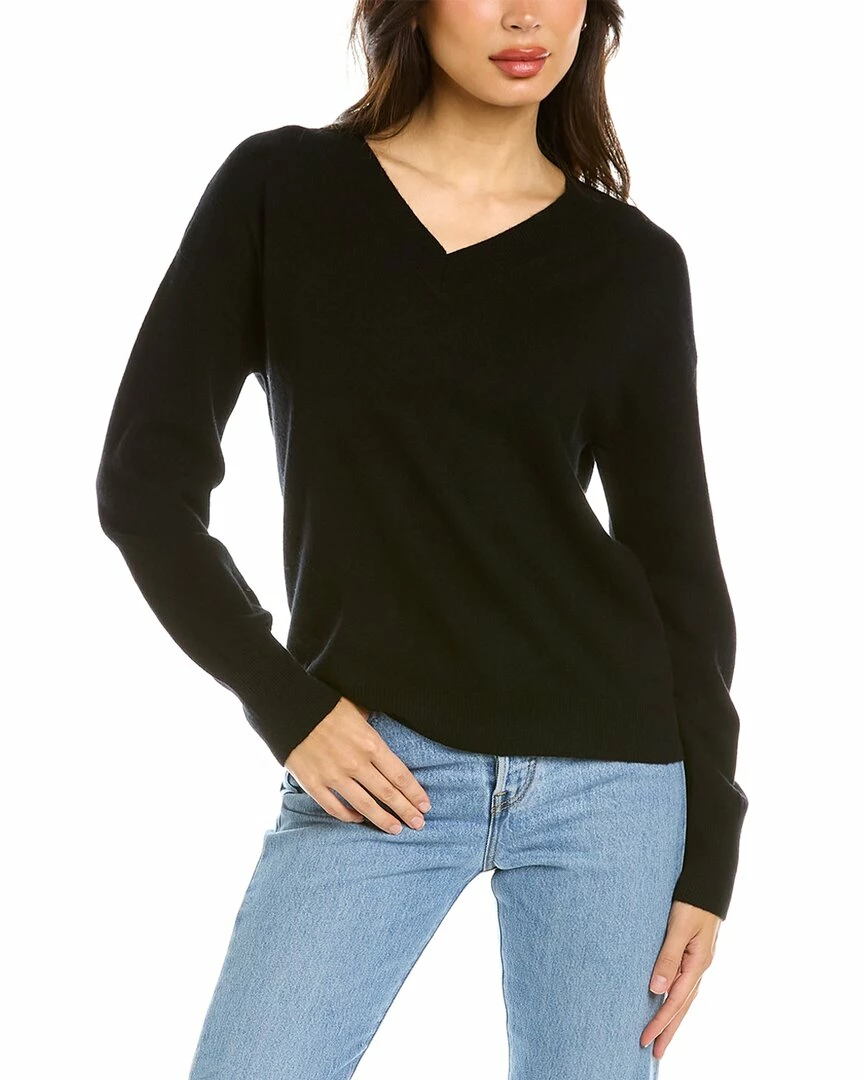 women Lea & Viola V-Neck Wool & Cashmere-Blend Sweater