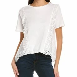 women Lea & Viola Eyelet T-Shirt