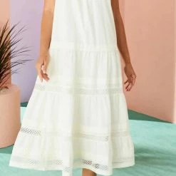 Marie Oliver women Willow Dress in Cool White