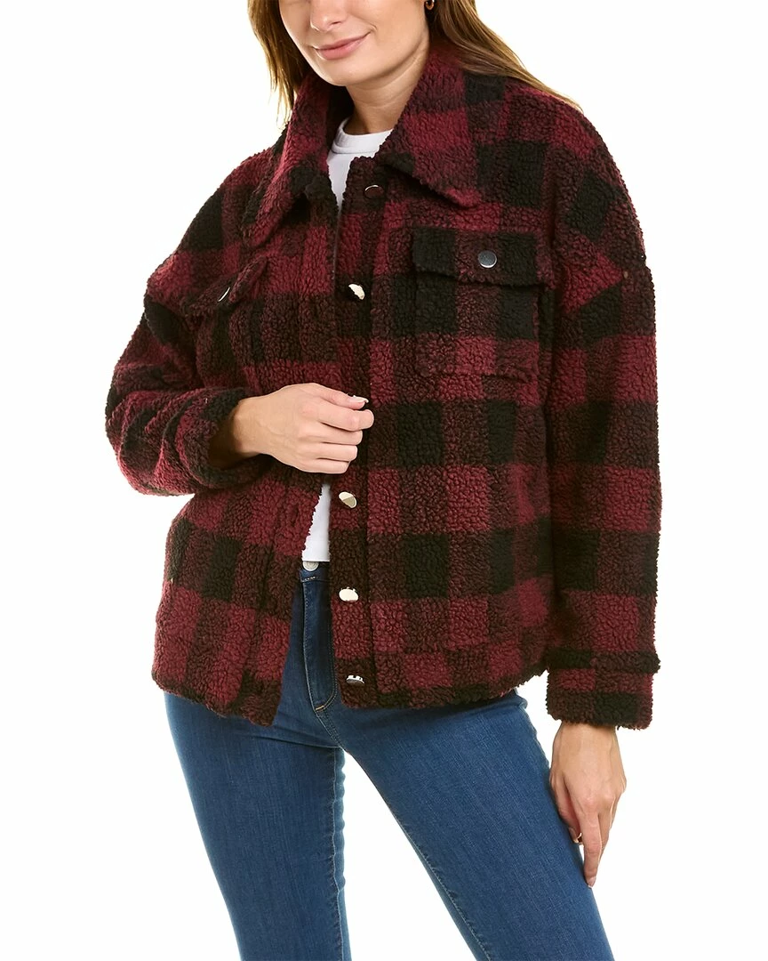 women Lea & Viola Check Teddy Jacket