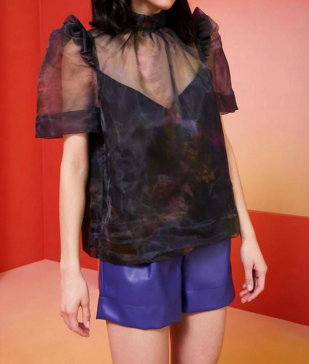 Marie Oliver women Perry Top in Inky Abstract