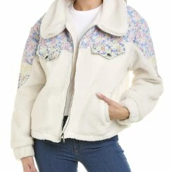 women Lea & Viola Floral Teddy Jacket