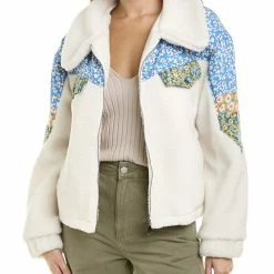 women Lea & Viola Floral Teddy Jacket