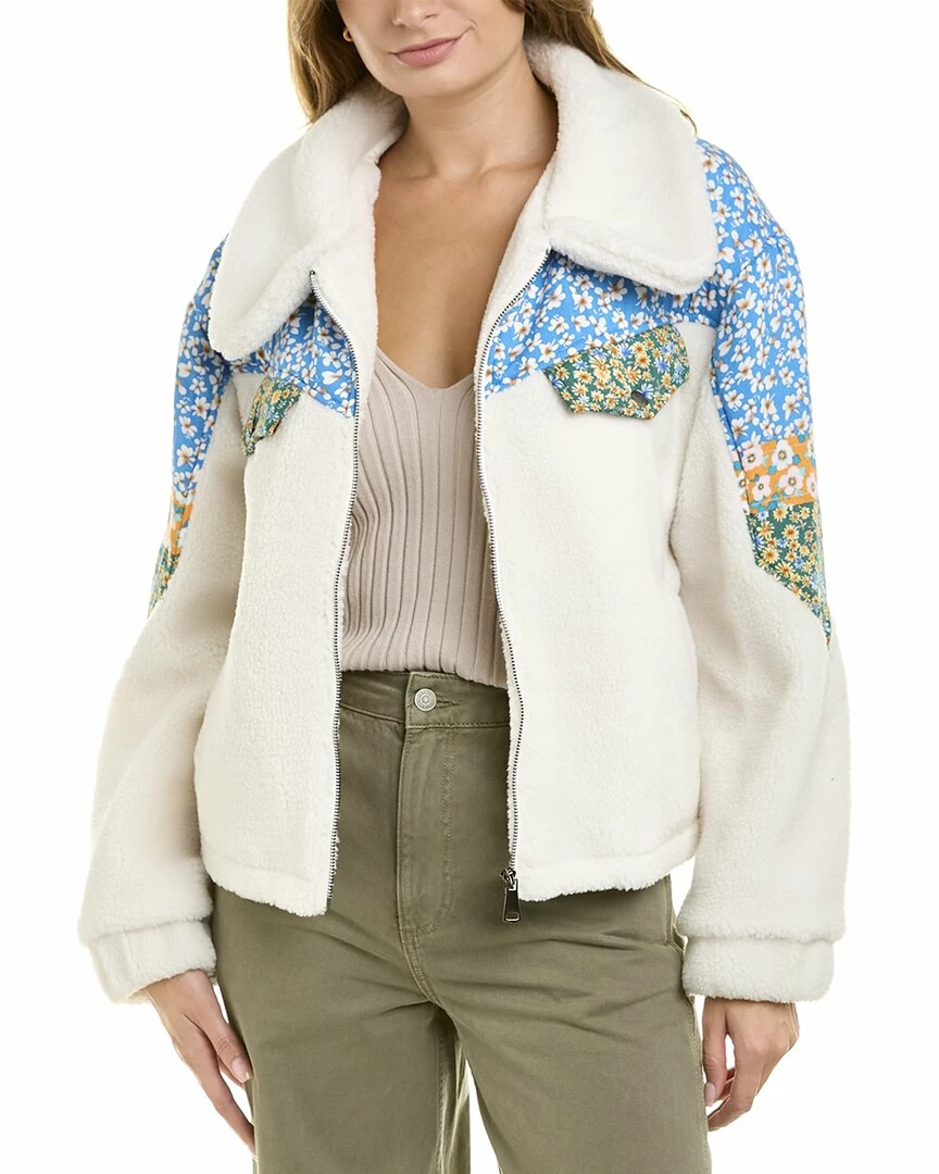 women Lea & Viola Floral Teddy Jacket