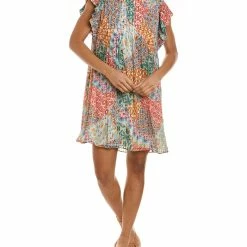 women Marie Oliver Catie Silk-Blend Mini Dress