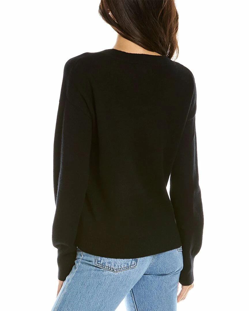 women Lea & Viola V-Neck Wool & Cashmere-Blend Sweater - Image 2