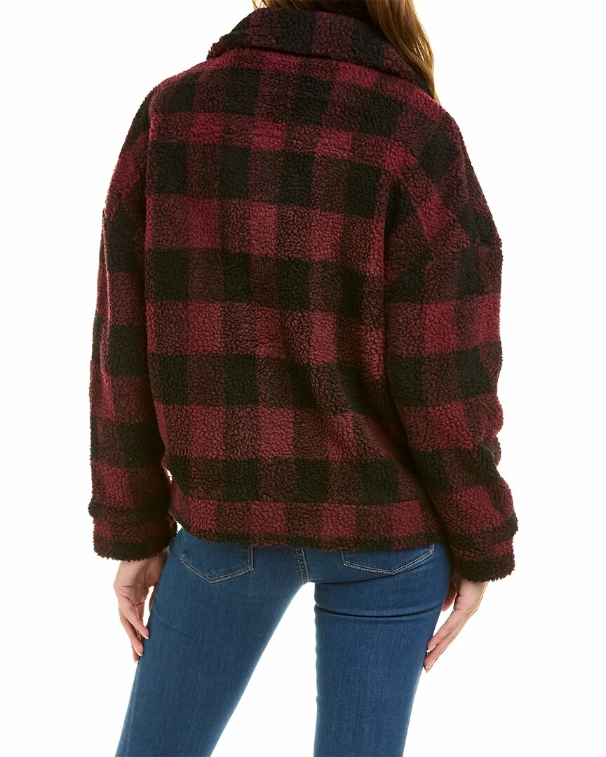 women Lea & Viola Check Teddy Jacket - Image 2