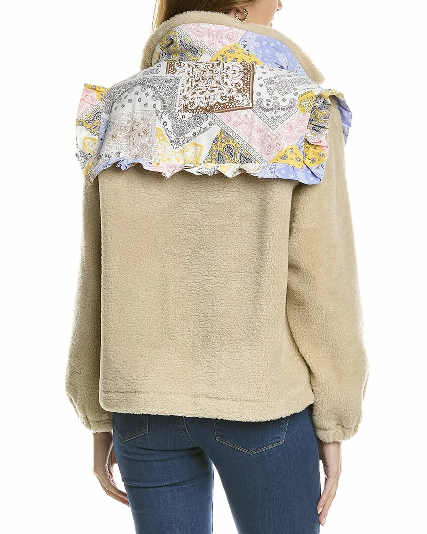 women Lea & Viola Ruffle Teddy Jacket - Image 2