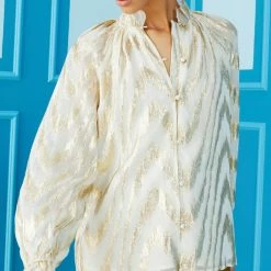 Marie Oliver women Rowan Blouse in Champagne