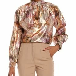 women Marie Oliver June Silk-Blend Blouse