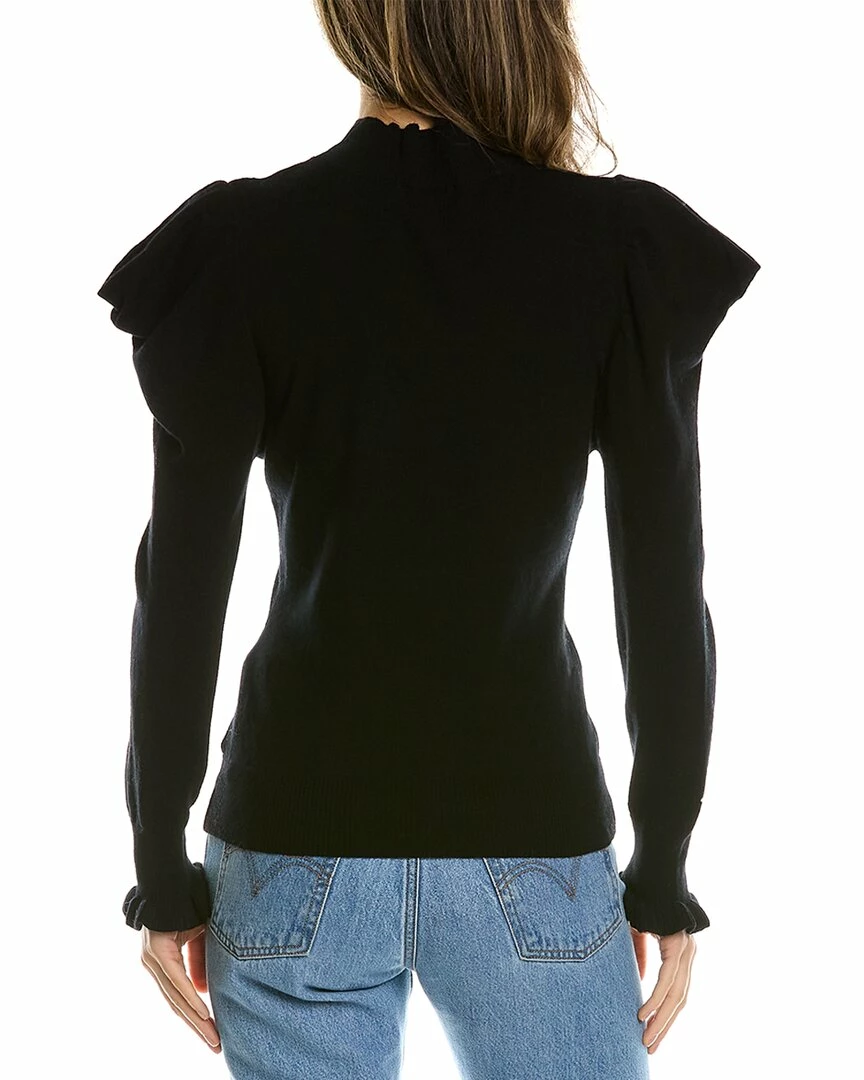 women Lea & Viola Puff Sleeve Wool & Cashmere-Blend Sweater - Image 2