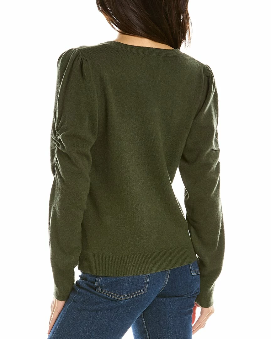 women Lea & Viola Puff Wool & Cashmere-Blend Sweater - Image 2
