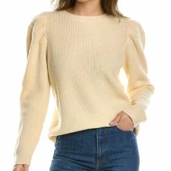 women Lea & Viola Puff Sleeve Wool & Cashmere-Blend Sweater
