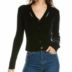women Lea & Viola Cropped Wool & Cashmere-Blend Sweater