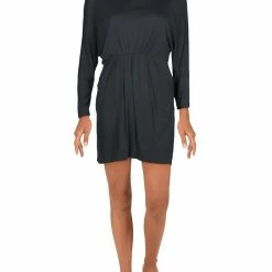 Marie Oliver Womens Crewneck Front Pockets Mini Dress
