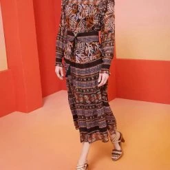 Marie Oliver women Gracie Dress in Orchid Leaf