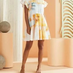 Marie Oliver women Aubrey Dress in White Multi