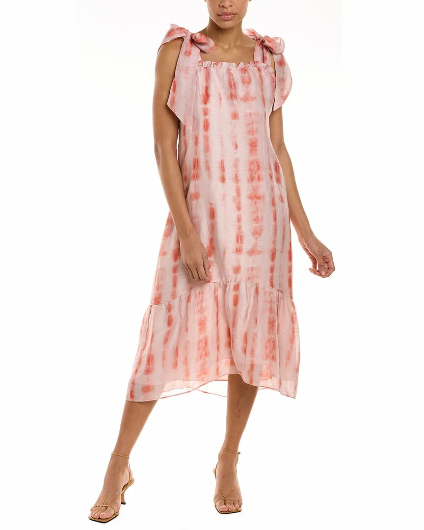 women Marie Oliver Maya Linen & Silk-Blend Dress