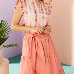 Marie Oliver women Merritt Top in Cranberry Dye