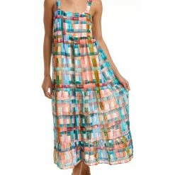 women Marie Oliver Petra Linen & Silk Dress