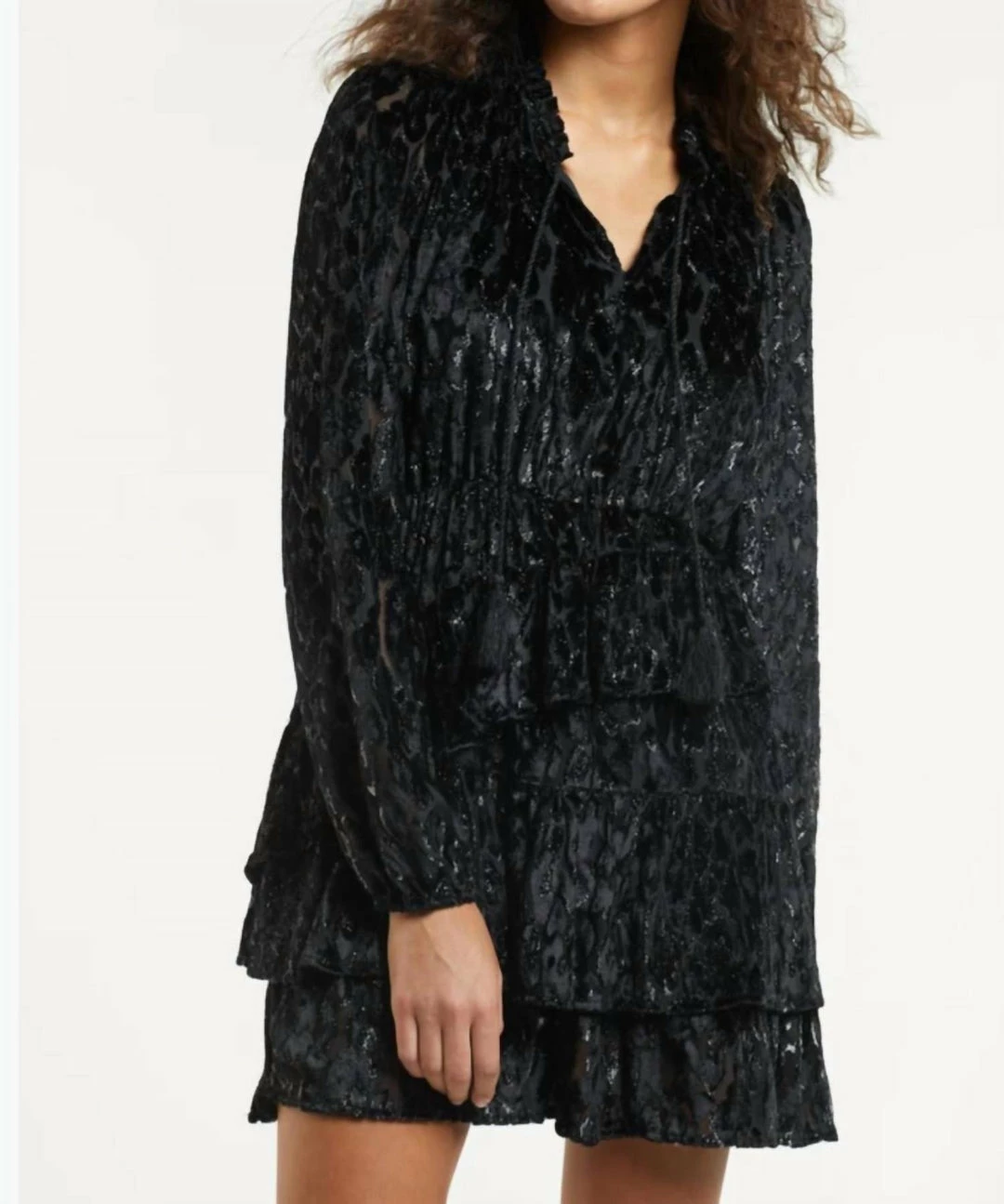 Marie Oliver women Charley Dress in Metallic Burnout