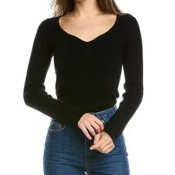 women Lea & Viola Sweetheart Wool & Cashmere-Blend Sweater