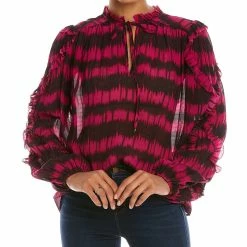 women Marie Oliver Haley Silk-Blend Blouse