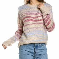 women Lea & Viola Space Dye Wool-Blend Sweater
