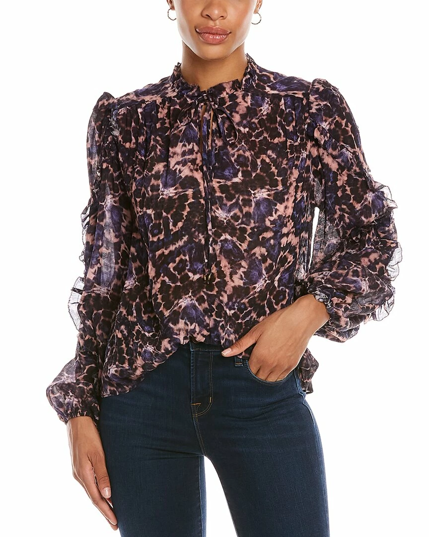 women Marie Oliver Haley Silk-Blend Blouse