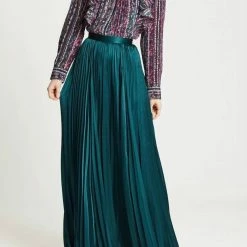 Marie Oliver women Wesley Maxi Skirt in Emerald