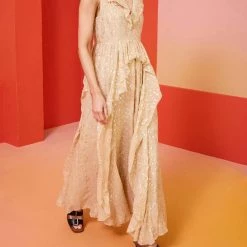 Marie Oliver women Jayda Gown in Taupe