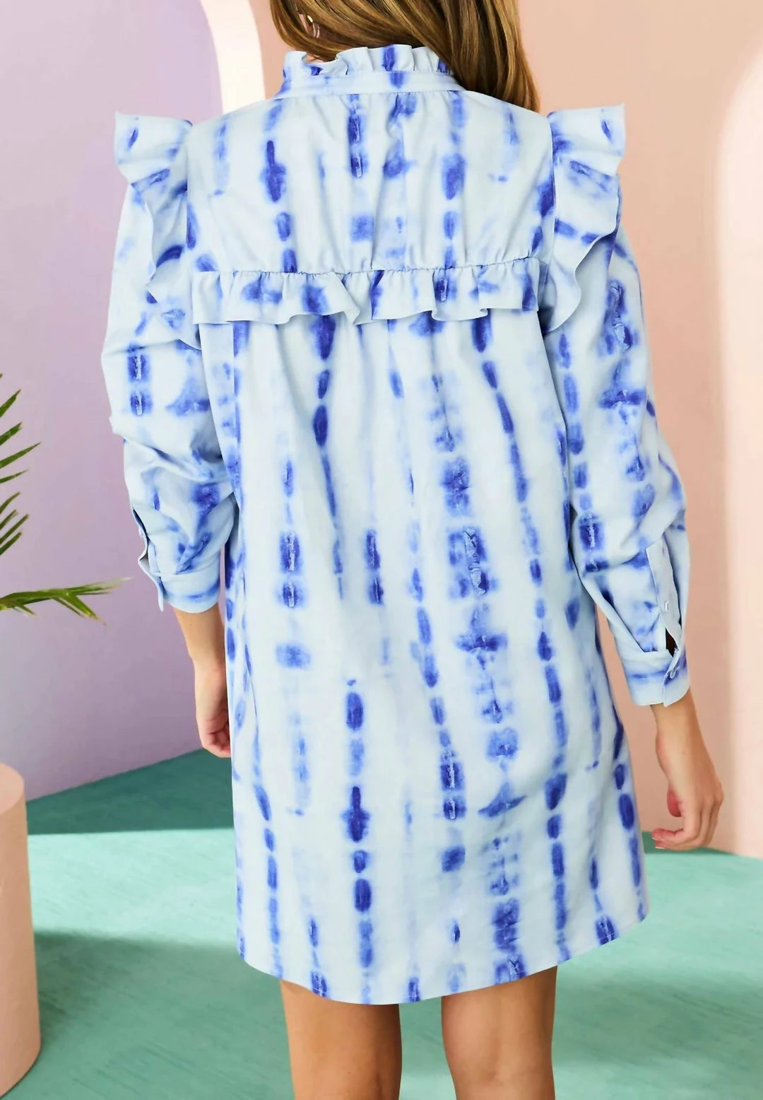 Marie Oliver women Westie Dress in Ocean Dye - Image 2
