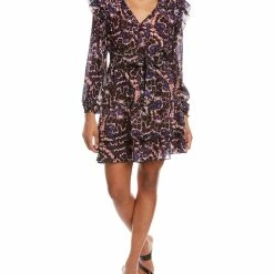 women Marie Oliver Lawson Silk-Blend Dress