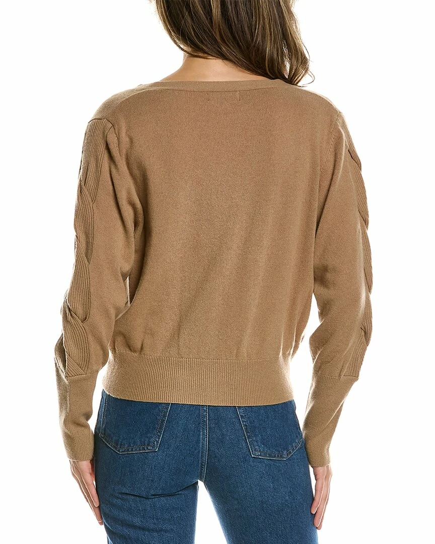 women Lea & Viola 2pc Wool & Cashmere-Blend Tank & Cardigan Set - Image 2