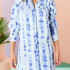 Marie Oliver women Westie Dress in Ocean Dye
