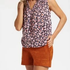 Marie Oliver women Mia Suede Short in Fig