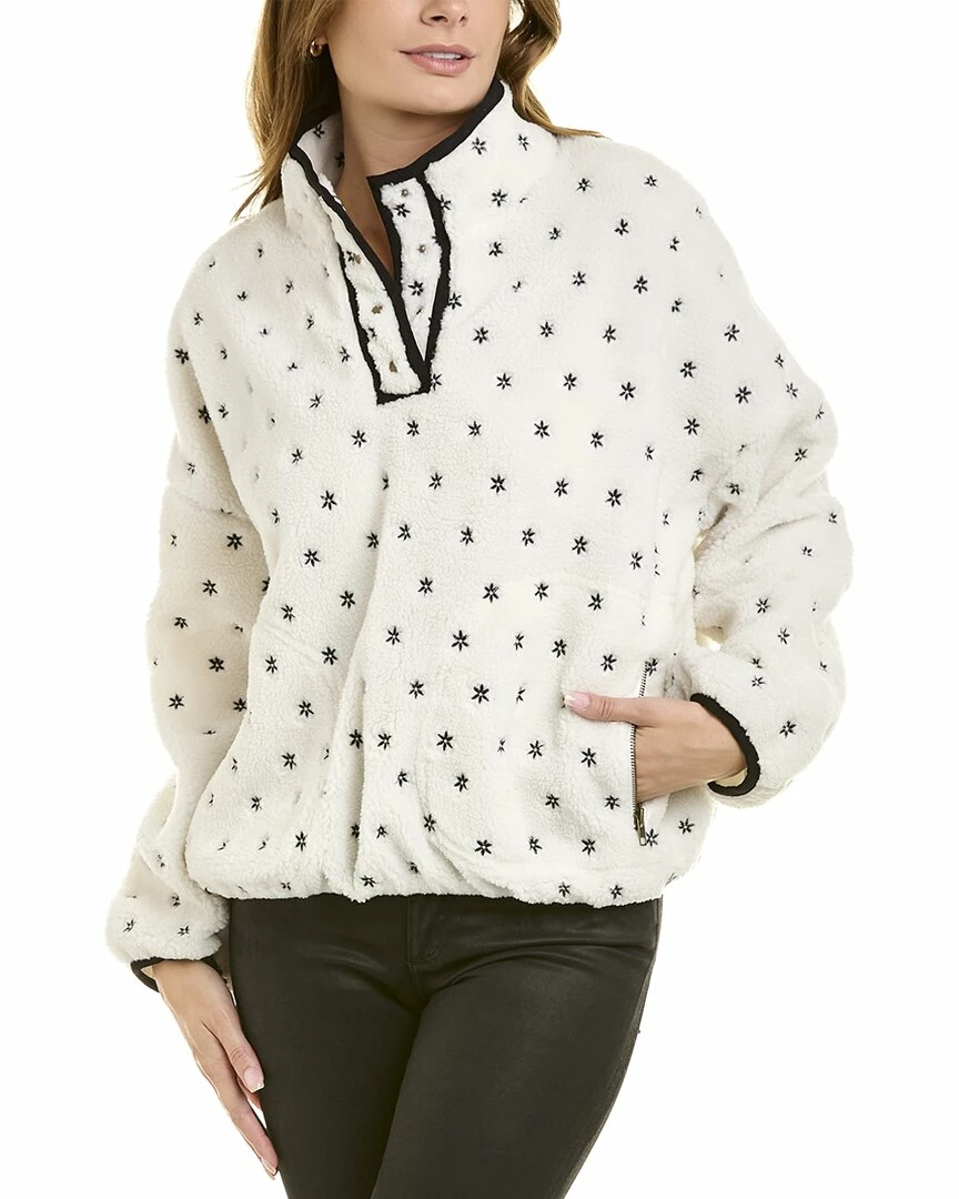 women Lea & Viola Embroidered Teddy Pullover